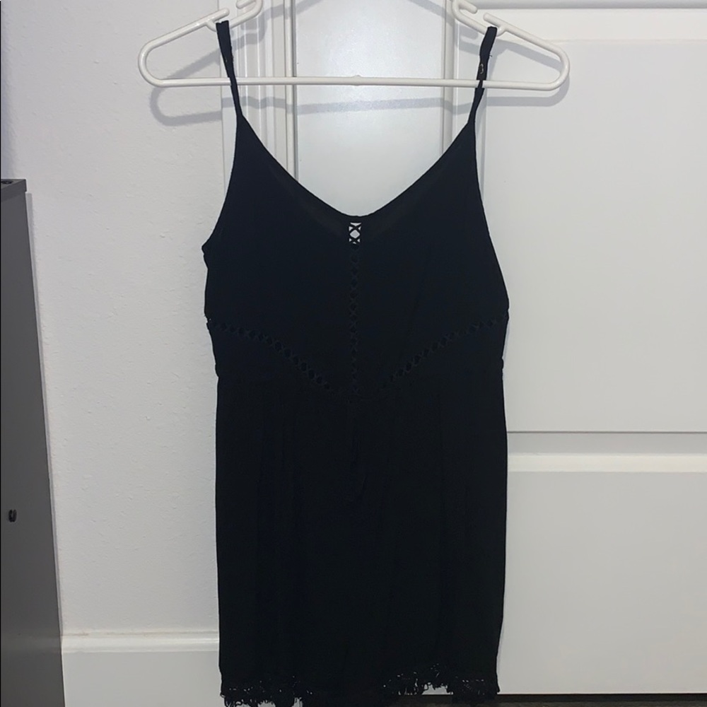 Black Tank Romper